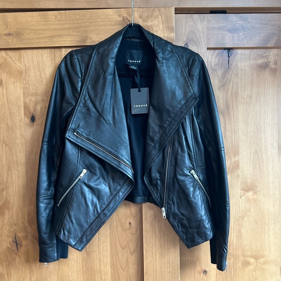 REVOLVE x Trouvé 100% Leather Jacket - Picture 5 of 11
